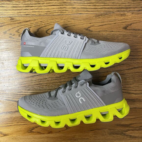 On Cloudswift 4 Alloy Lime Gray Lace Up Running Sneakers Mens Size 12 NEW No Lid main image 7